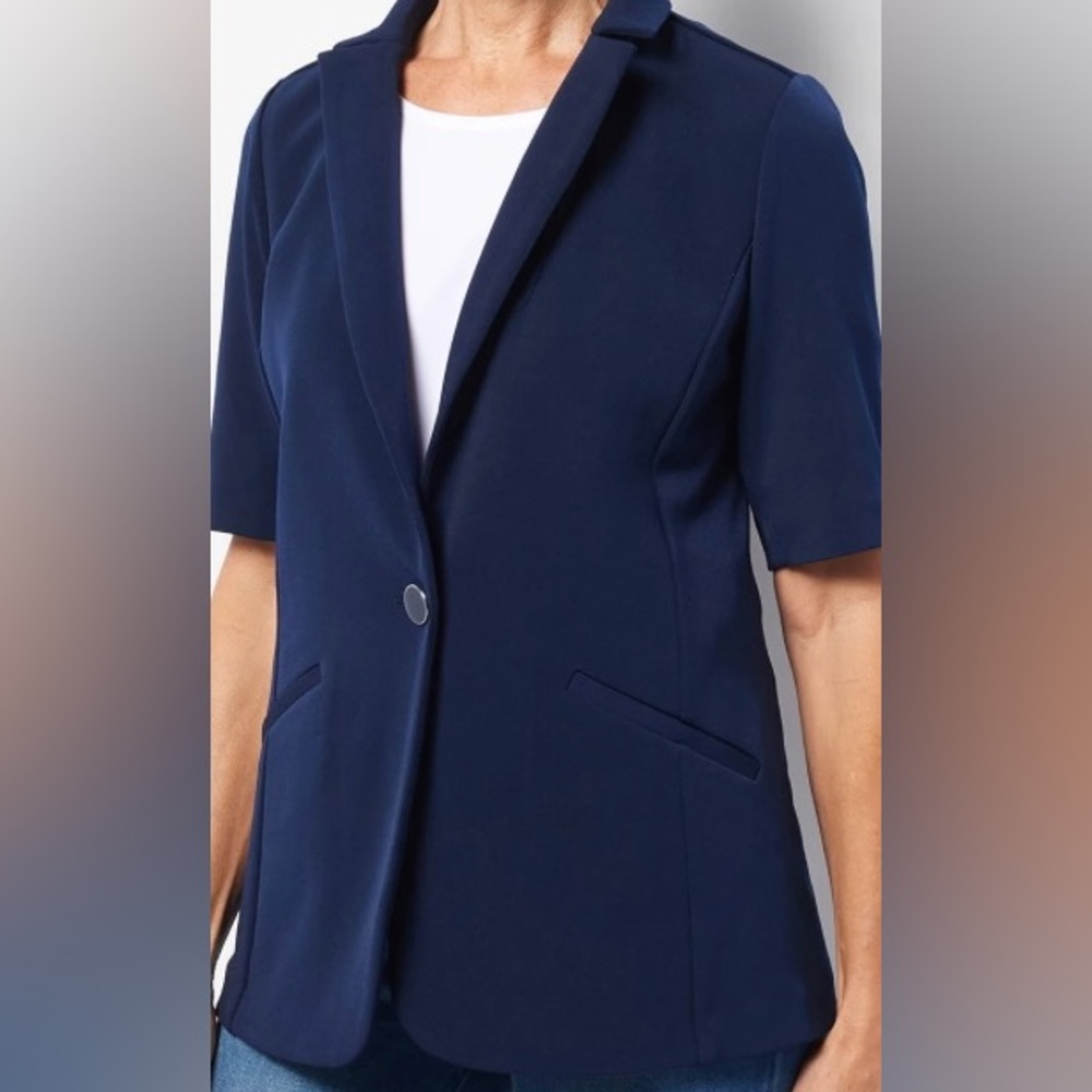 Blazer by Susan Graver short Sleeve. Xl